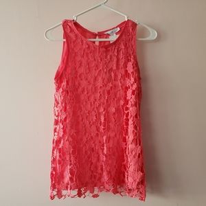 Coral crochet tank NWT